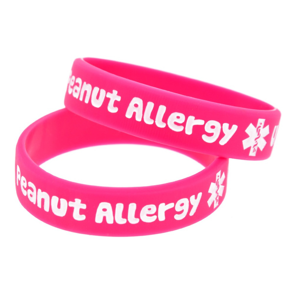 Dairy Allergy Silicone Wristband Medical Alert Rubber Bracelets&Bangles  Awareness Armband Gifts - AliExpress
